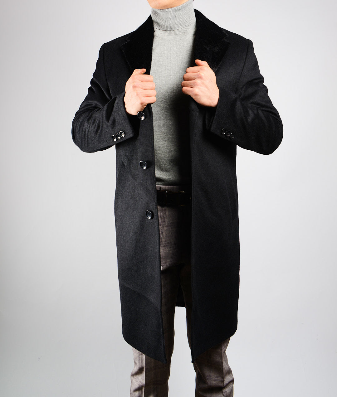 Preston Faux Fur Collar 3/4 Car Coat