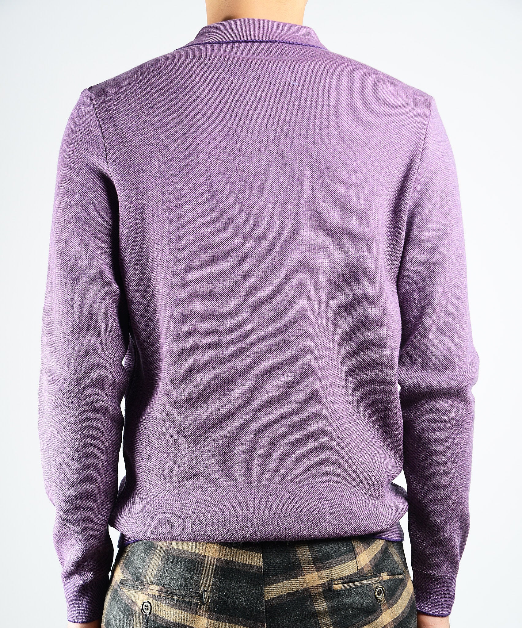 DT 1/4 Zip Melange Polo Ls