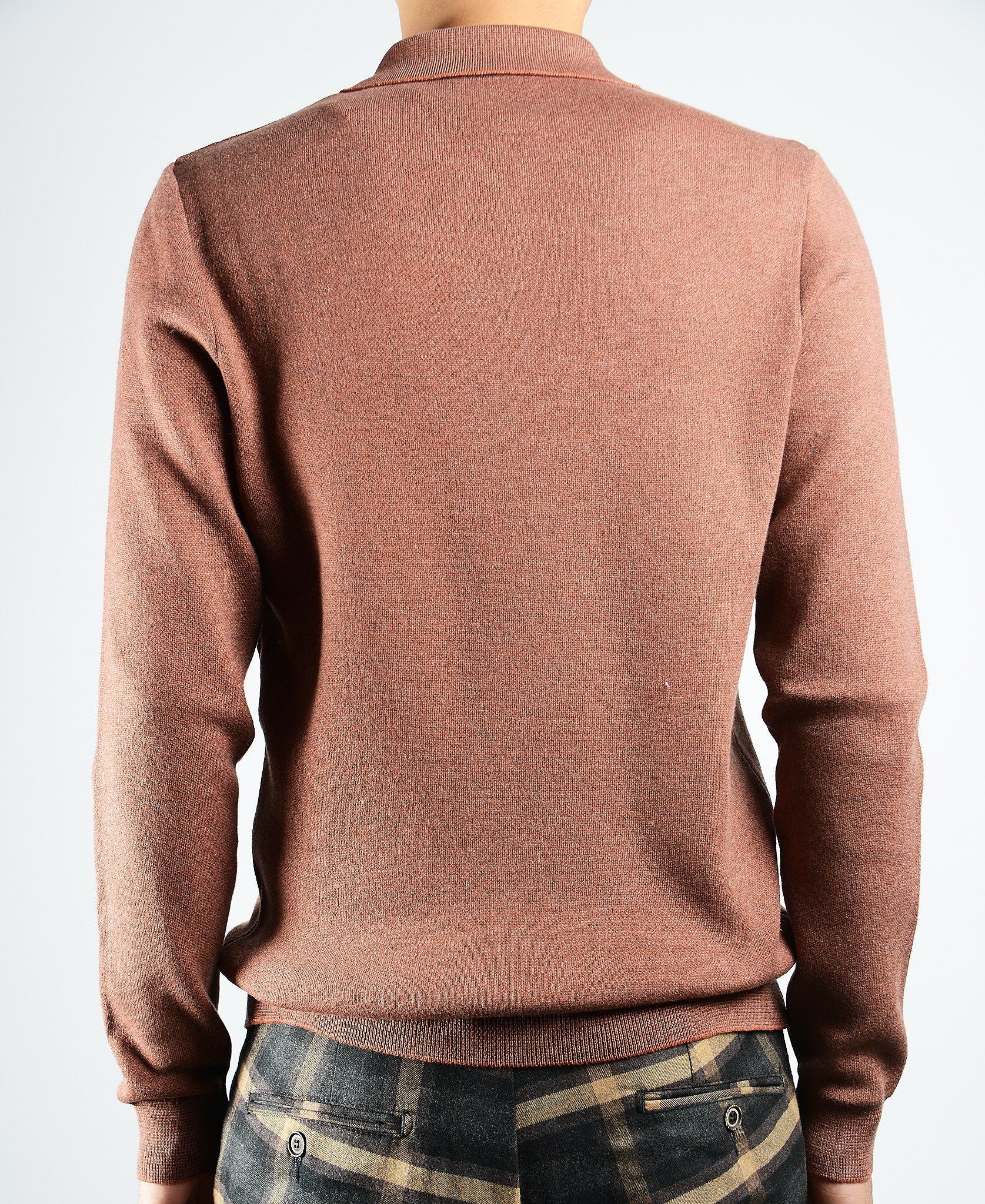 DT 1/4 Zip Melange Polo Ls