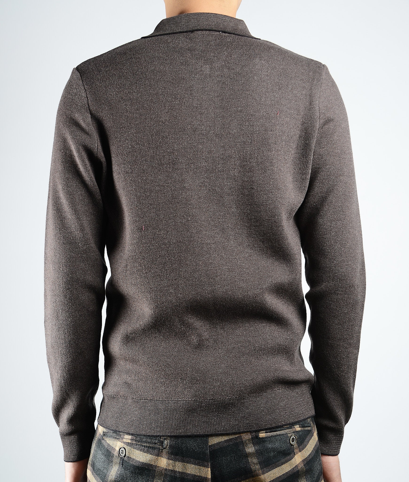 DT 1/4 Zip Melange Polo Ls