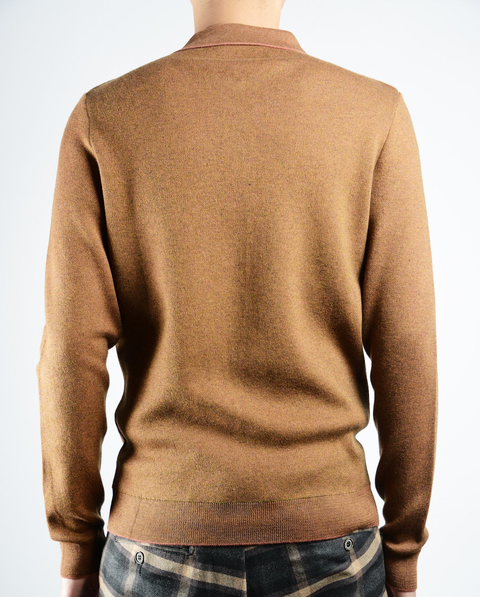 DT 1/4 Zip Melange Polo Ls