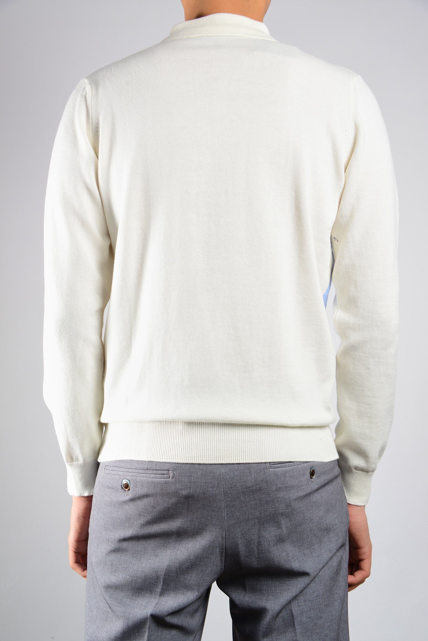 DT 1/4 Zip Multi Colorblock Polo Ls