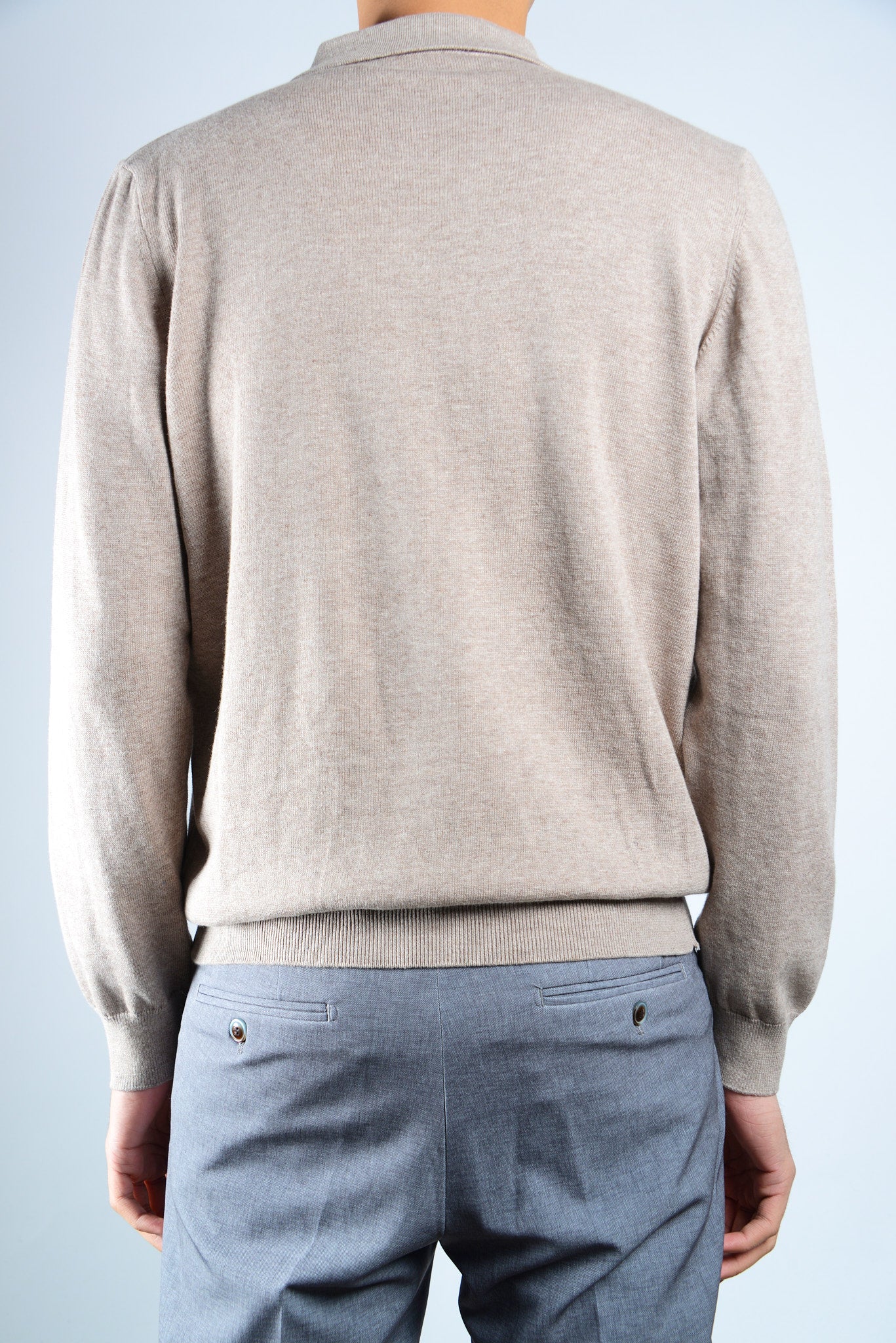 DT 1/4 Zip Multi Colorblock Polo Ls