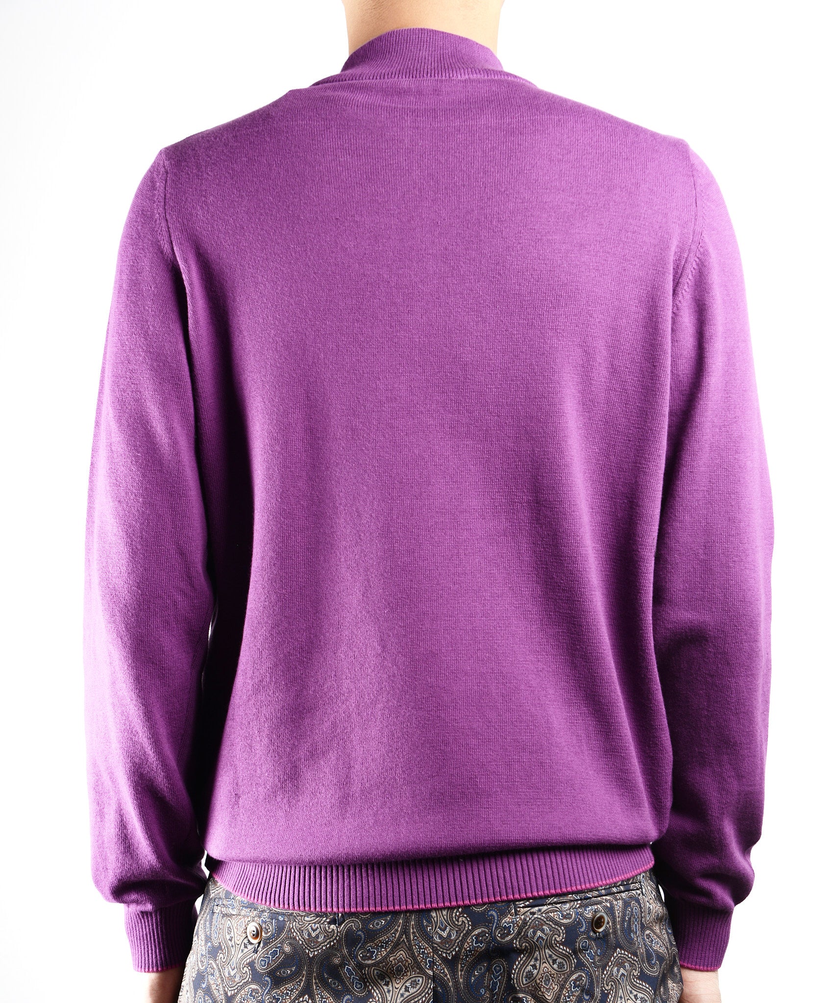 DT 1/4 Zip Melange Mock Ls