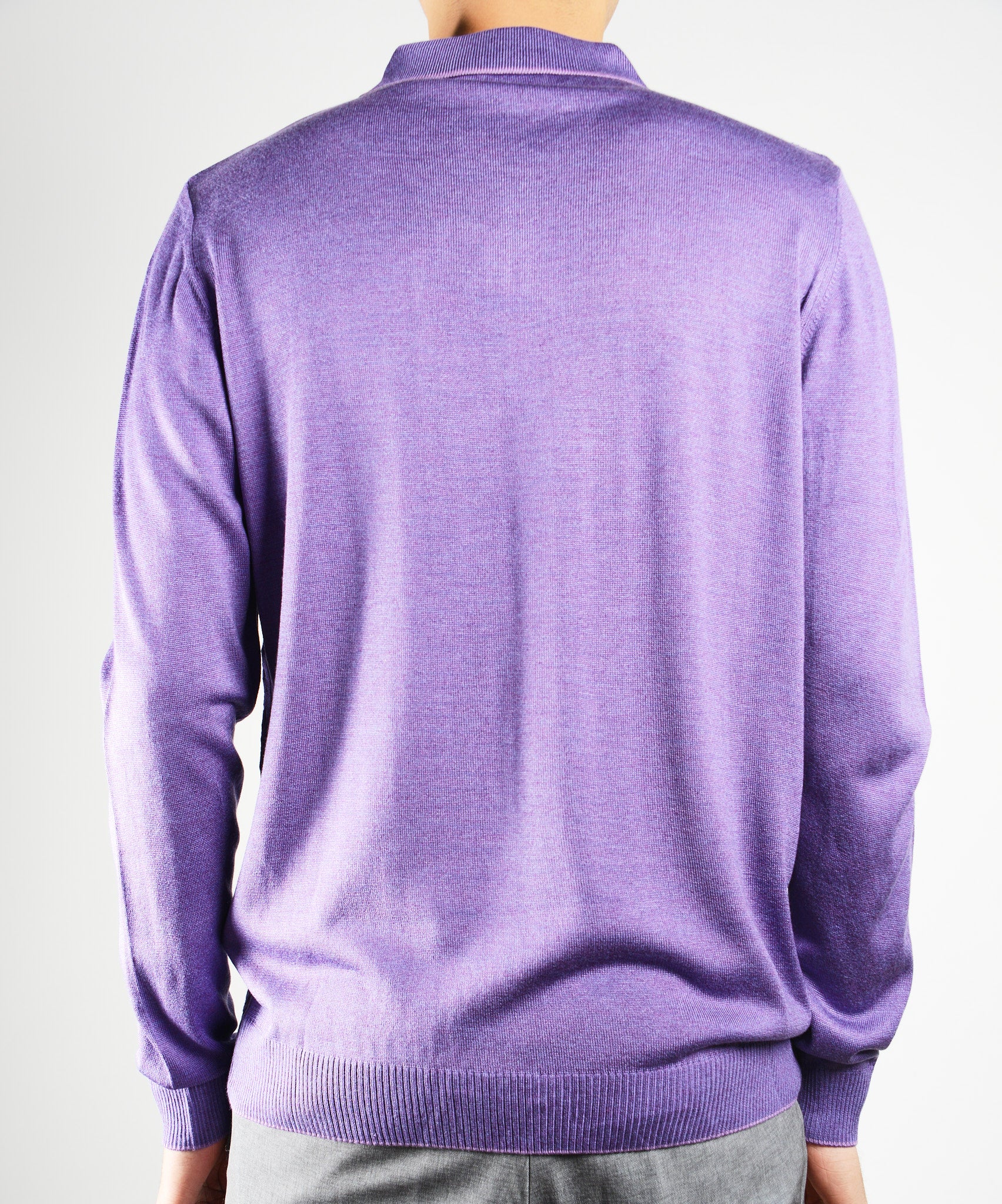 DT Lux Lattice Texture Polo Ls