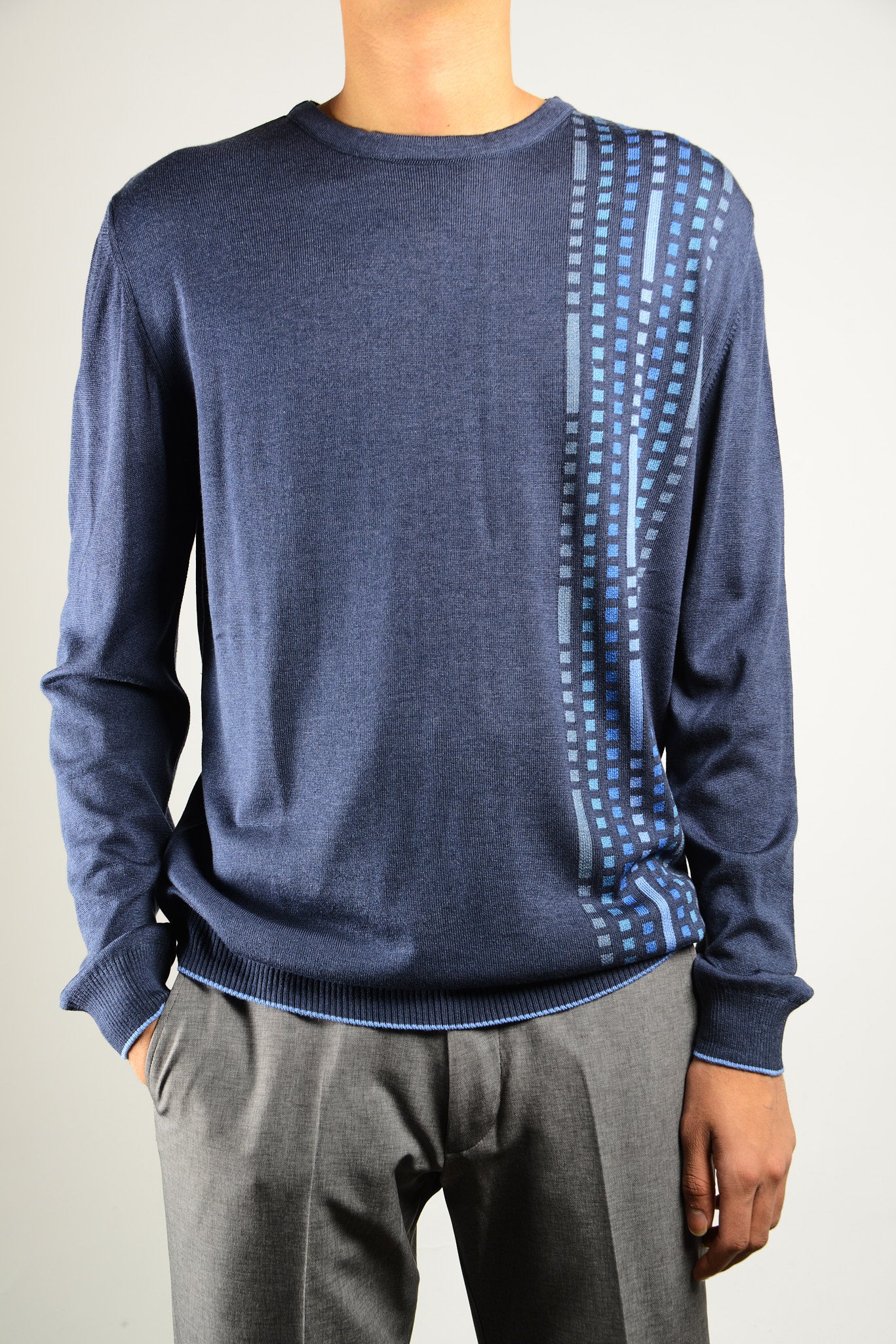 DT Lux Offset Tread Crewneck Ls