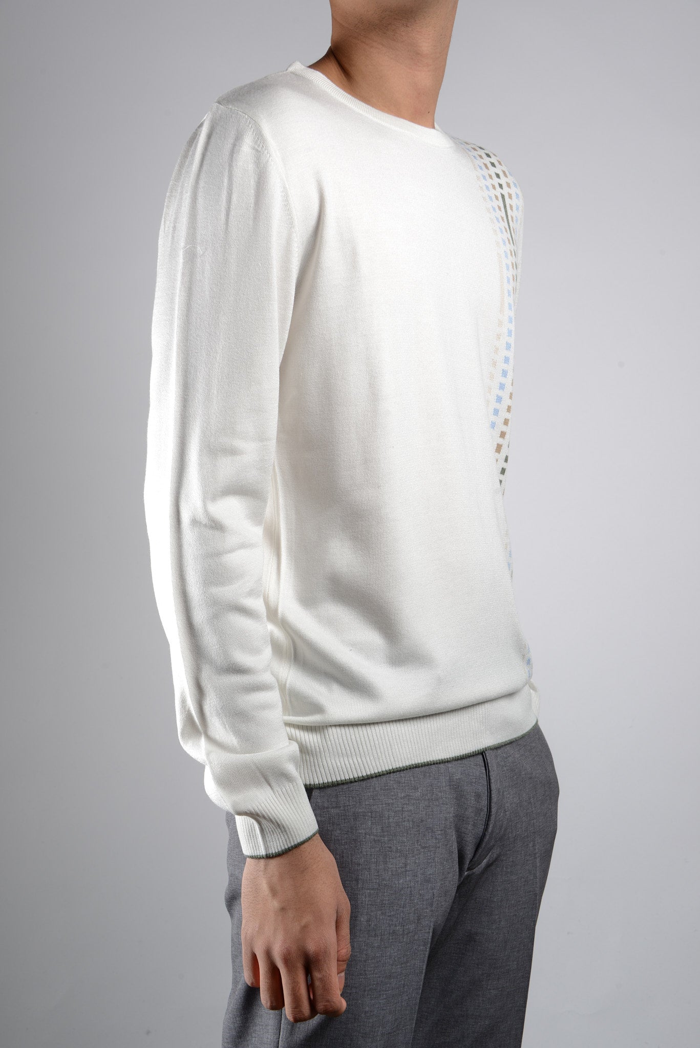 DT Lux Offset Tread Crewneck Ls