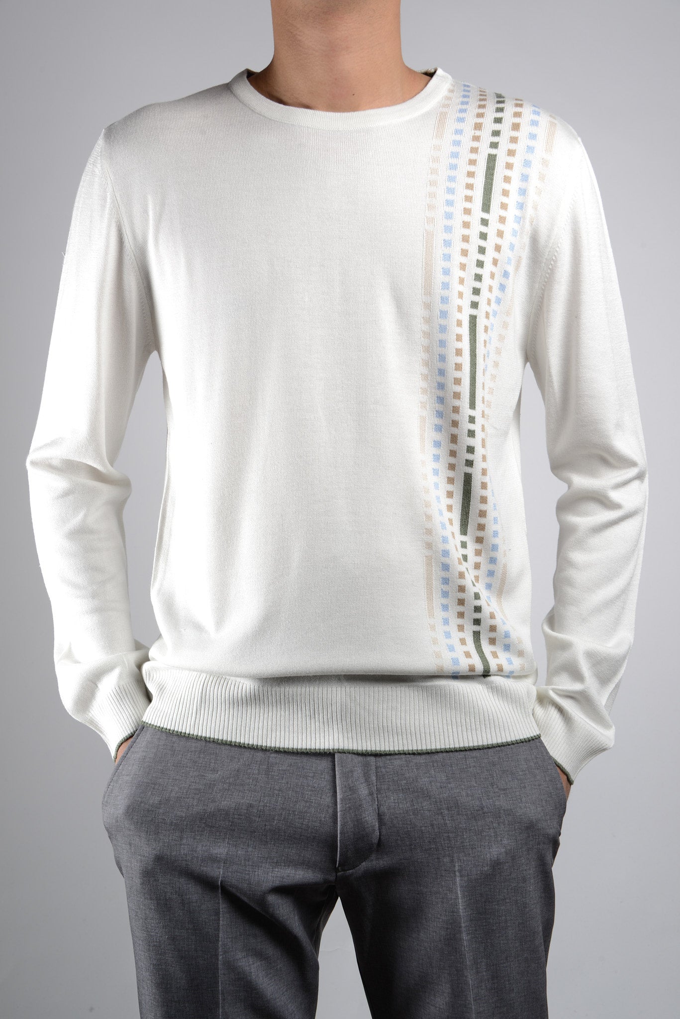 DT Lux Offset Tread Crewneck Ls