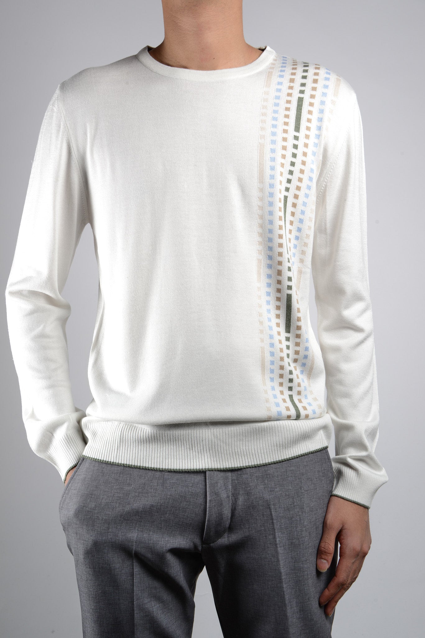 DT Lux Offset Tread Crewneck Ls