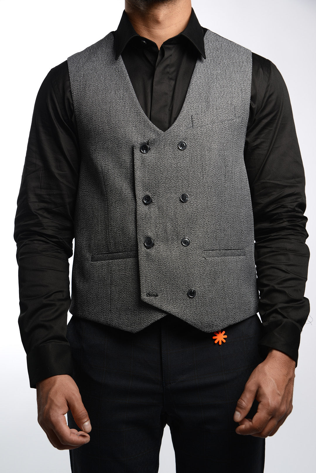 Z EURO TWO TONE TEXTURE VEST