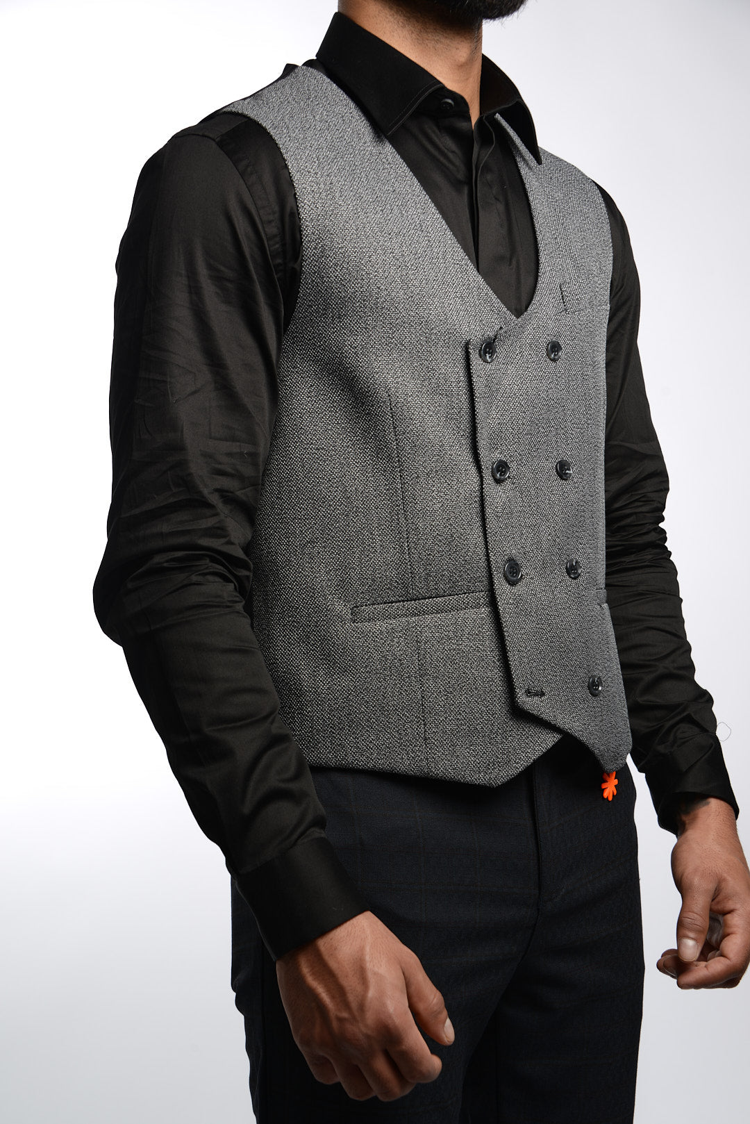 Z EURO TWO TONE TEXTURE VEST