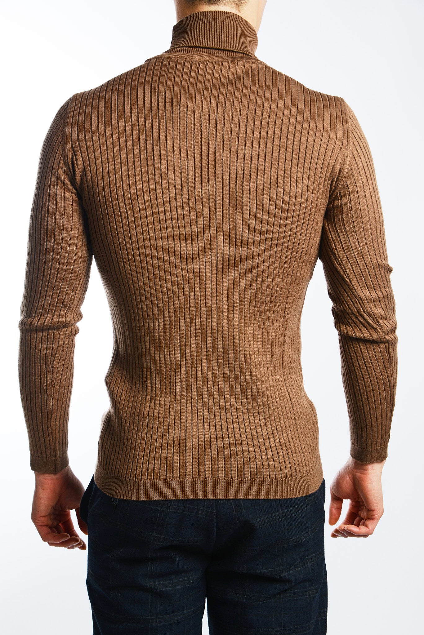 Cambridge Ribbed Turtleneck Euro Sweater