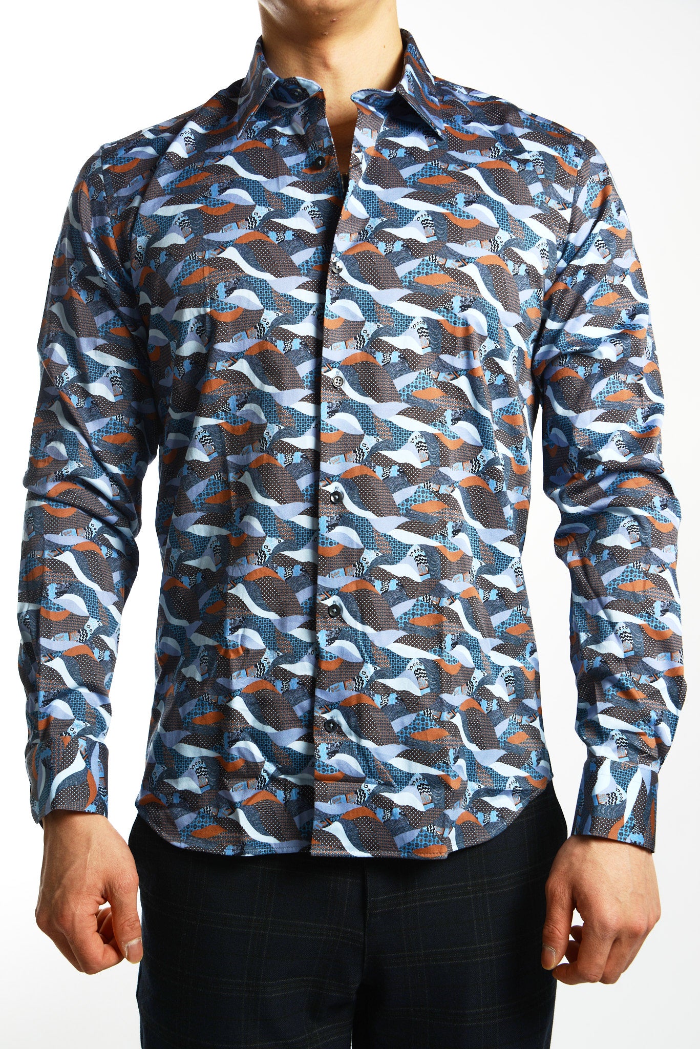 EURO SATEEN LS SPORT SHIRT