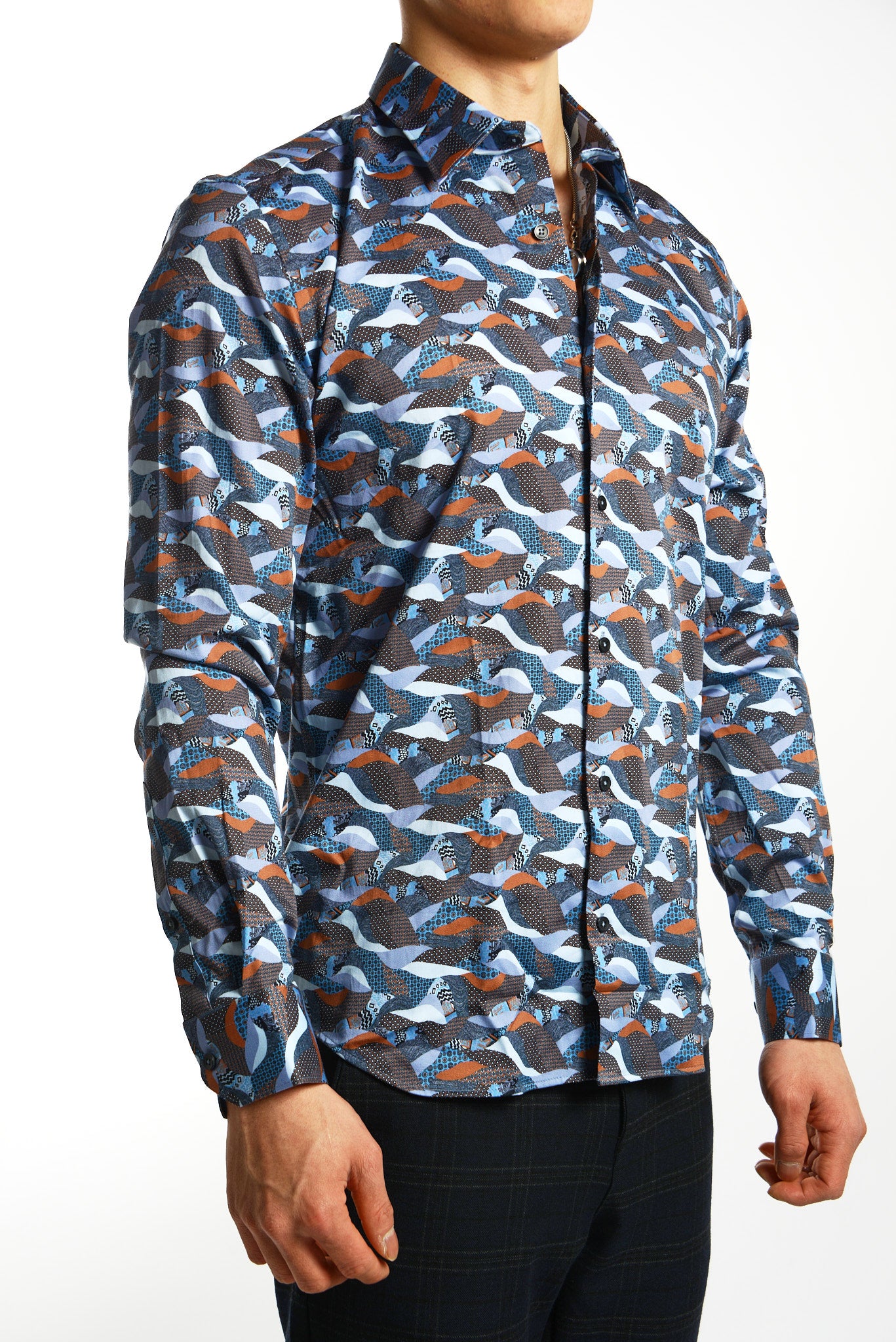 EURO SATEEN LS SPORT SHIRT