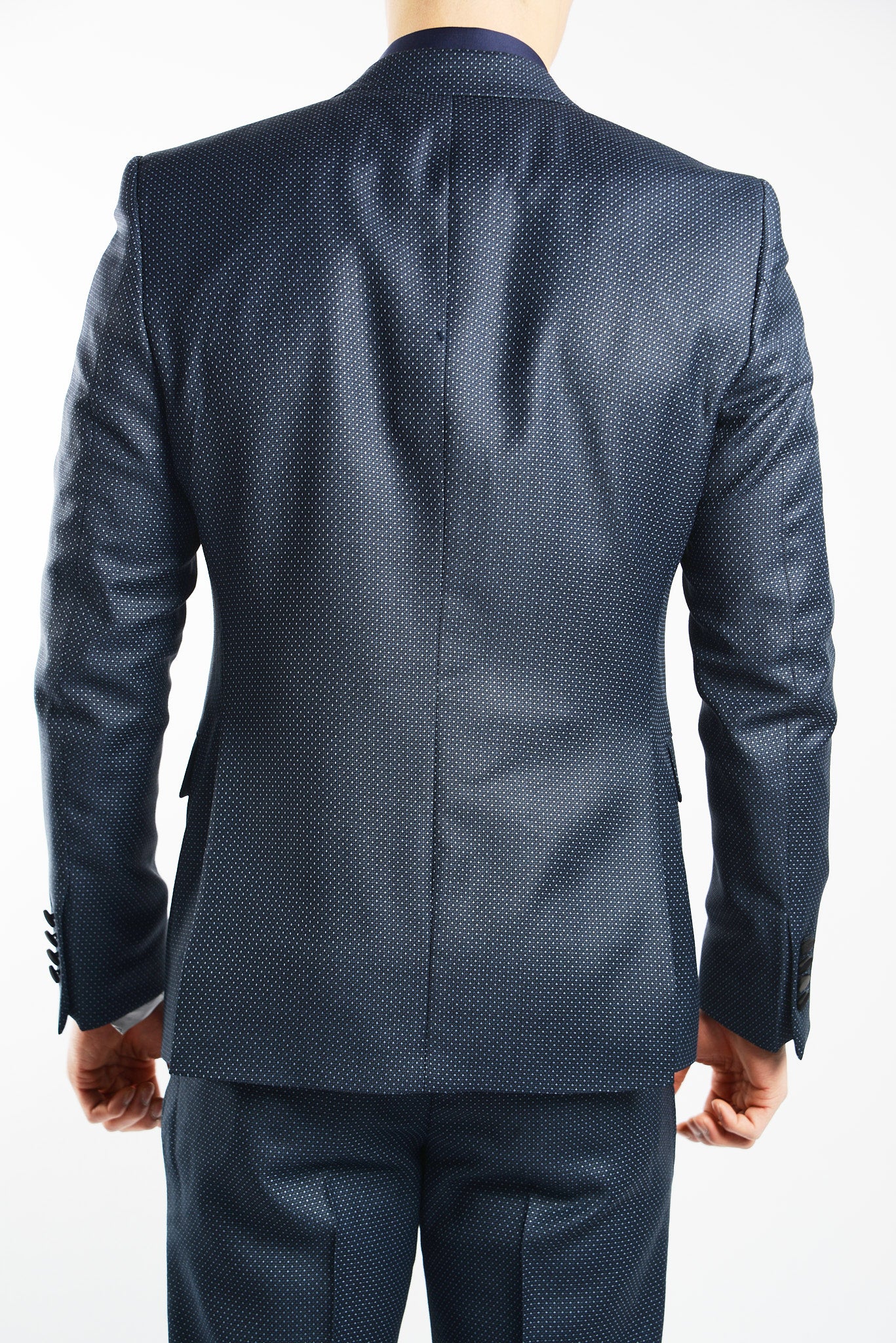 Euro Pin Dot Tuxedo Blazer