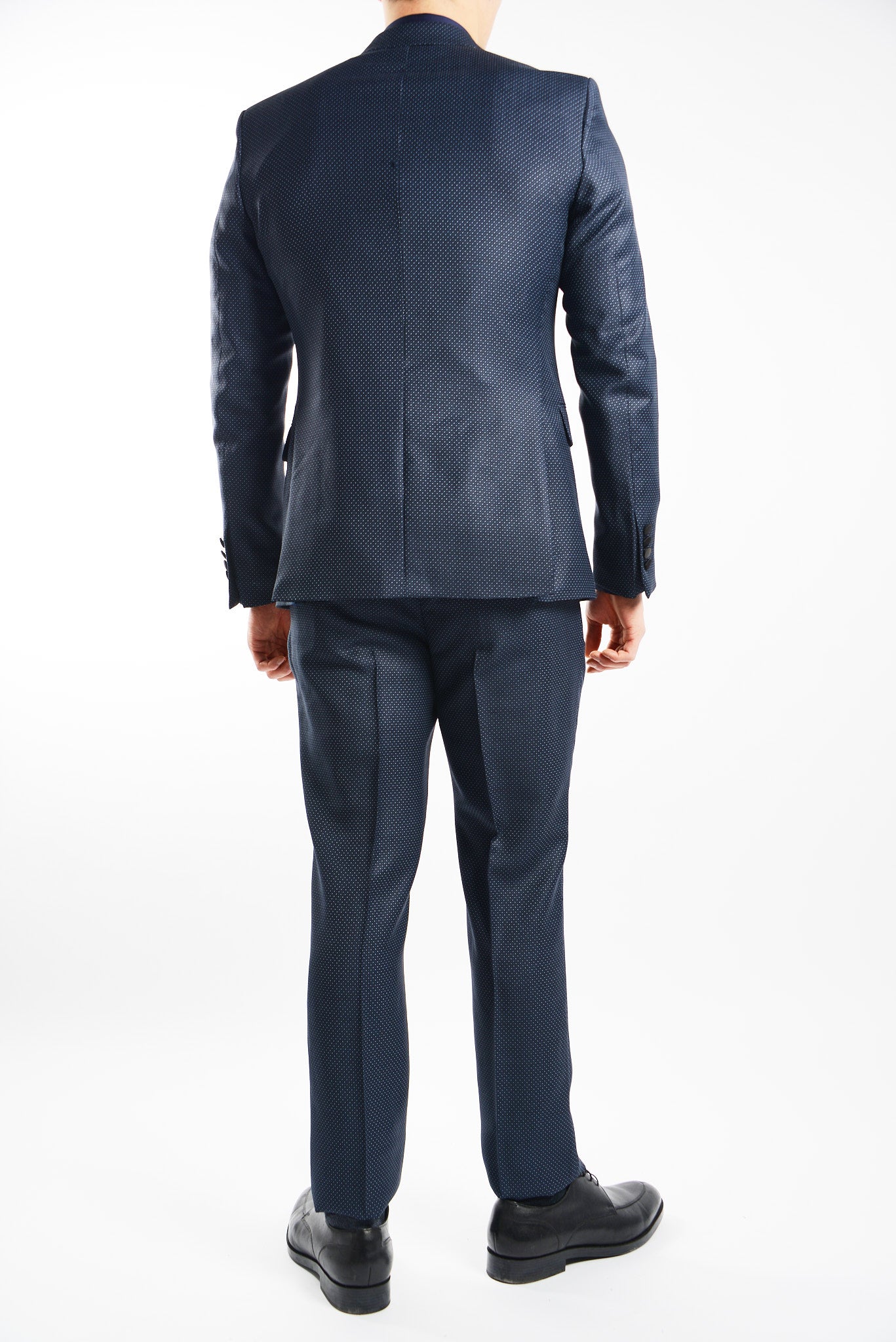 Euro Pin Dot Tuxedo Blazer
