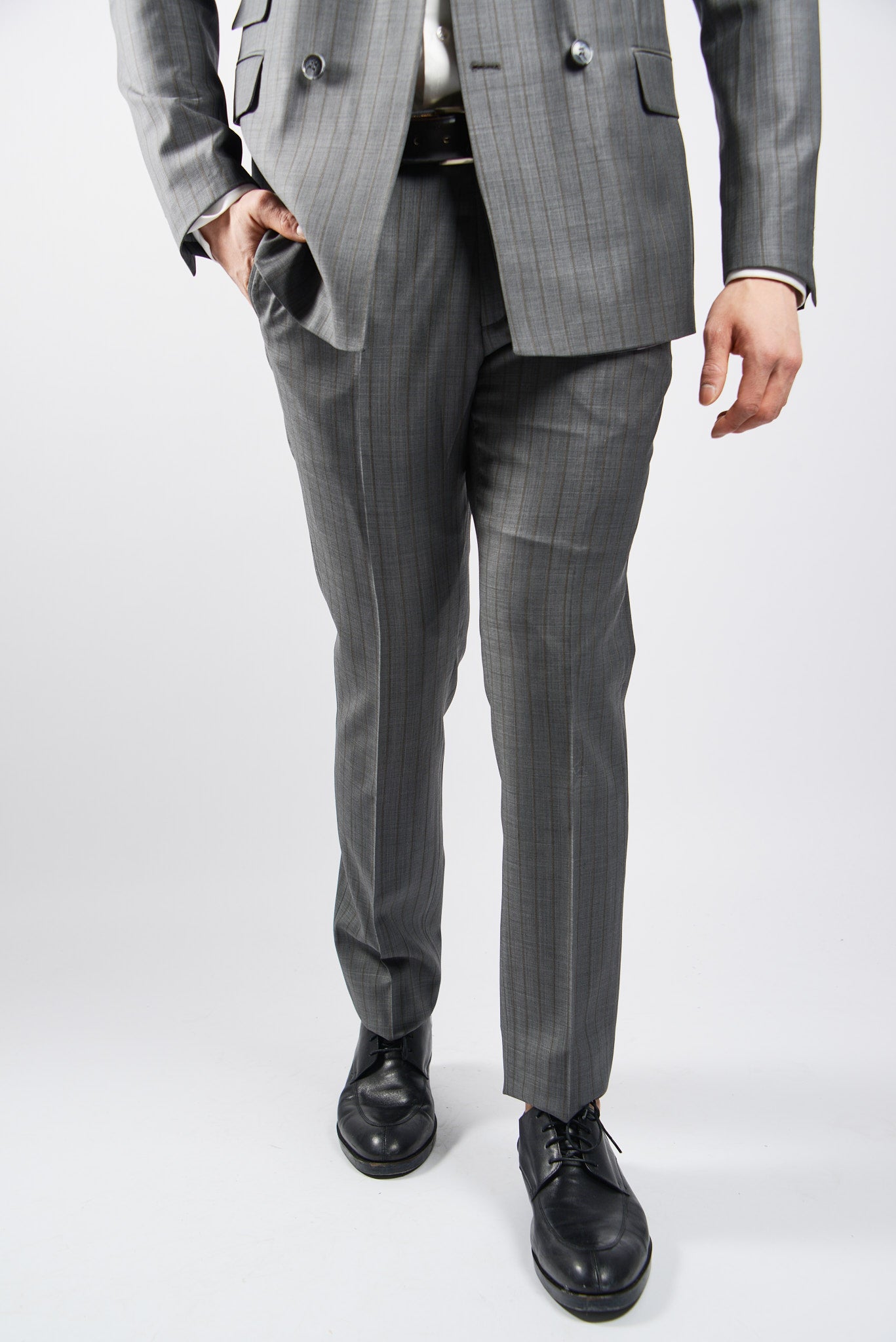 EURO TONAL WINDOWPANE DT DRESS PANT