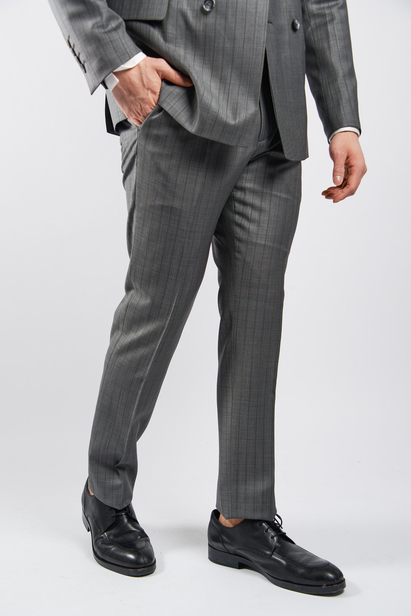 EURO TONAL WINDOWPANE DT DRESS PANT