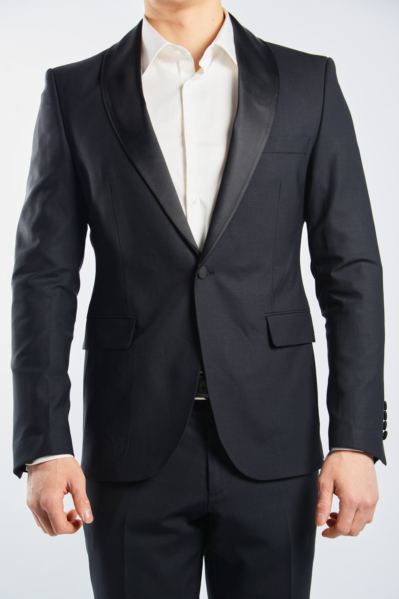 Euro Solid Tuxedo Pant