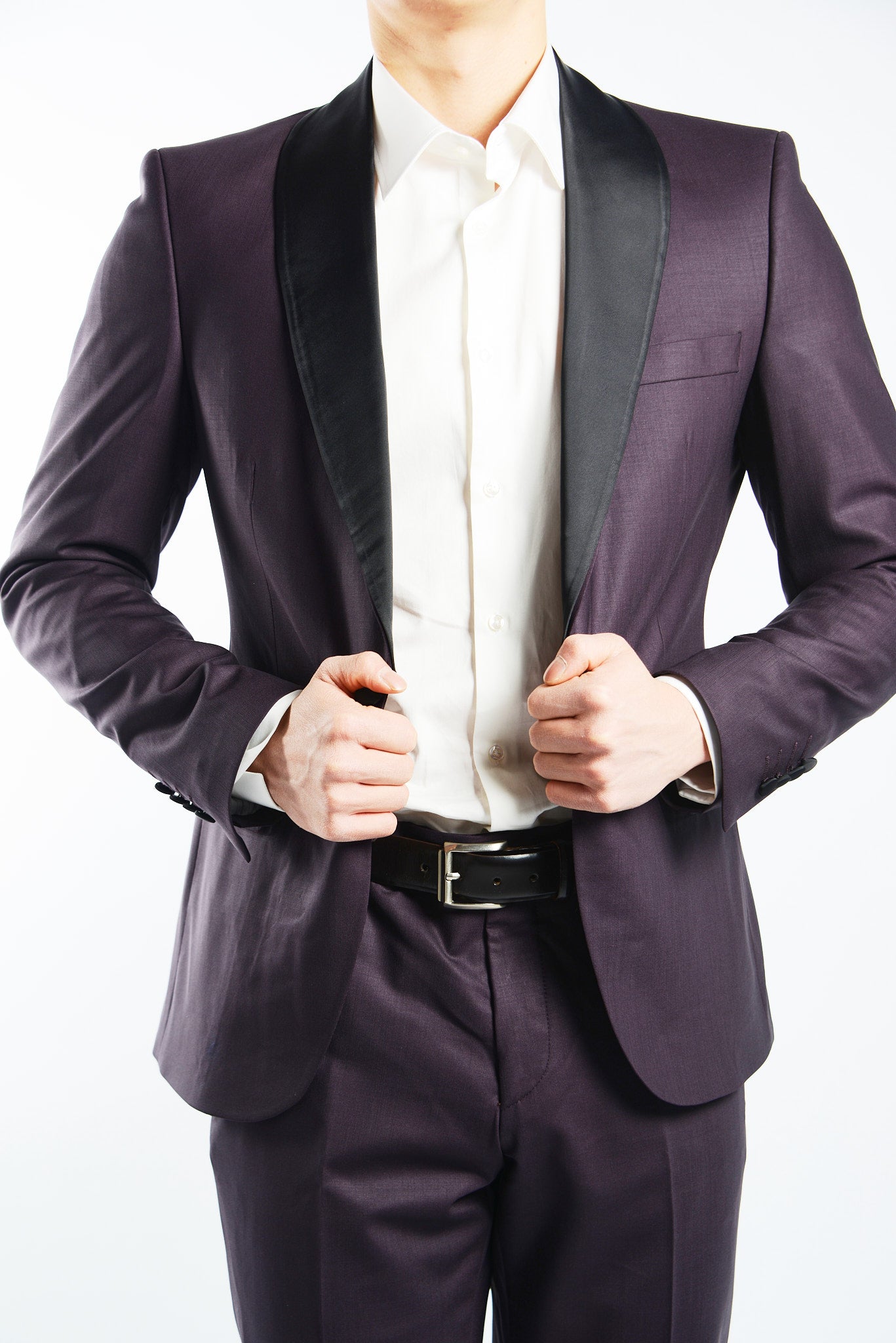 Euro Solid Tuxedo Pant