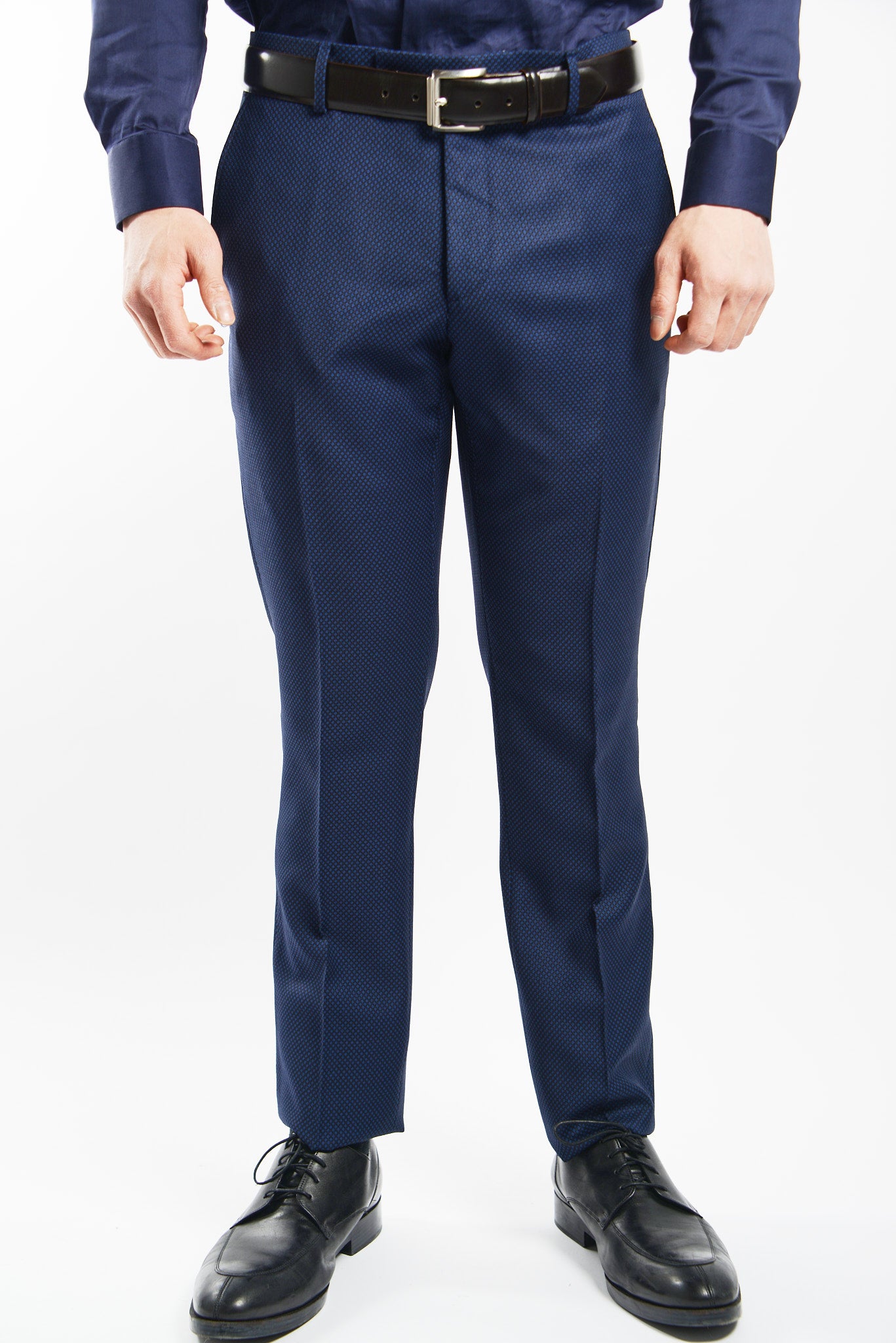 Euro Mini Grid Tuxedo Pant