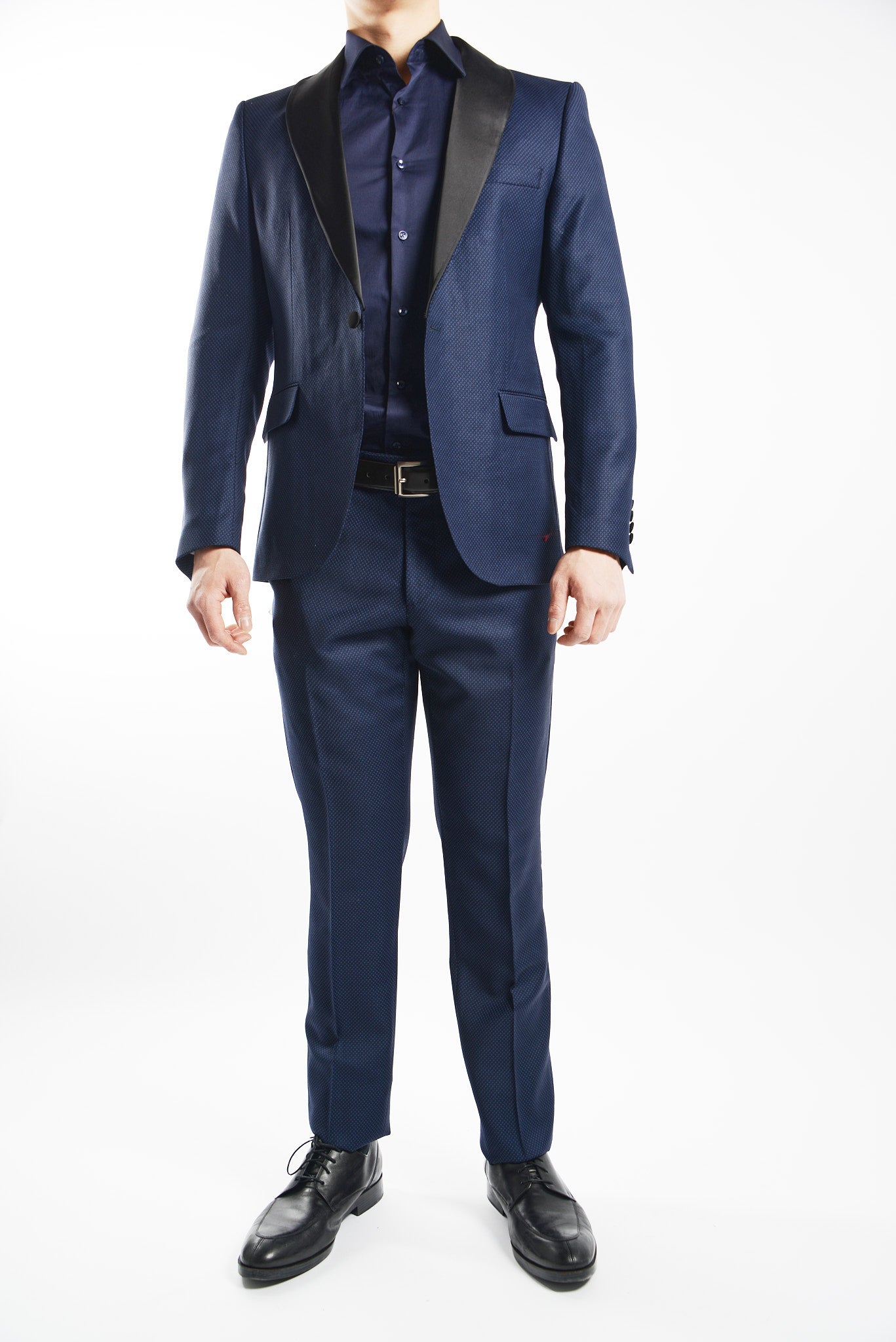 Euro Mini Grid Tuxedo Pant