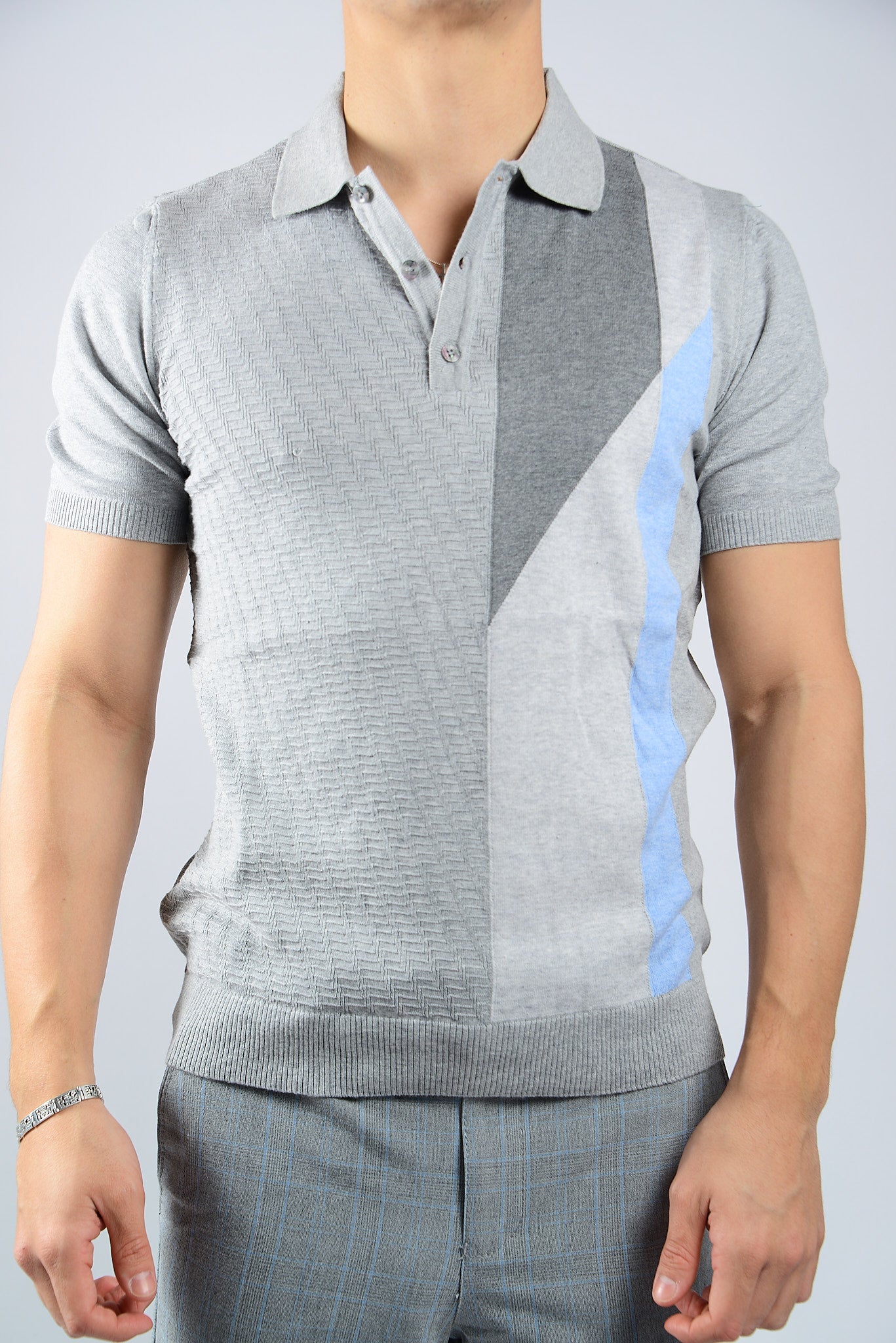 COLORBLOCK KNIT POLO