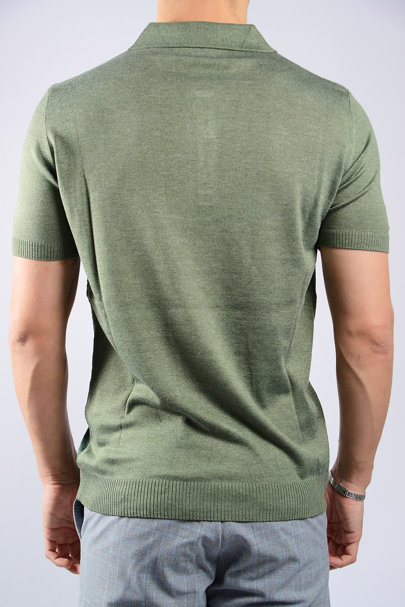 MULTI COLOR GEOMETRIC KNIT POLO