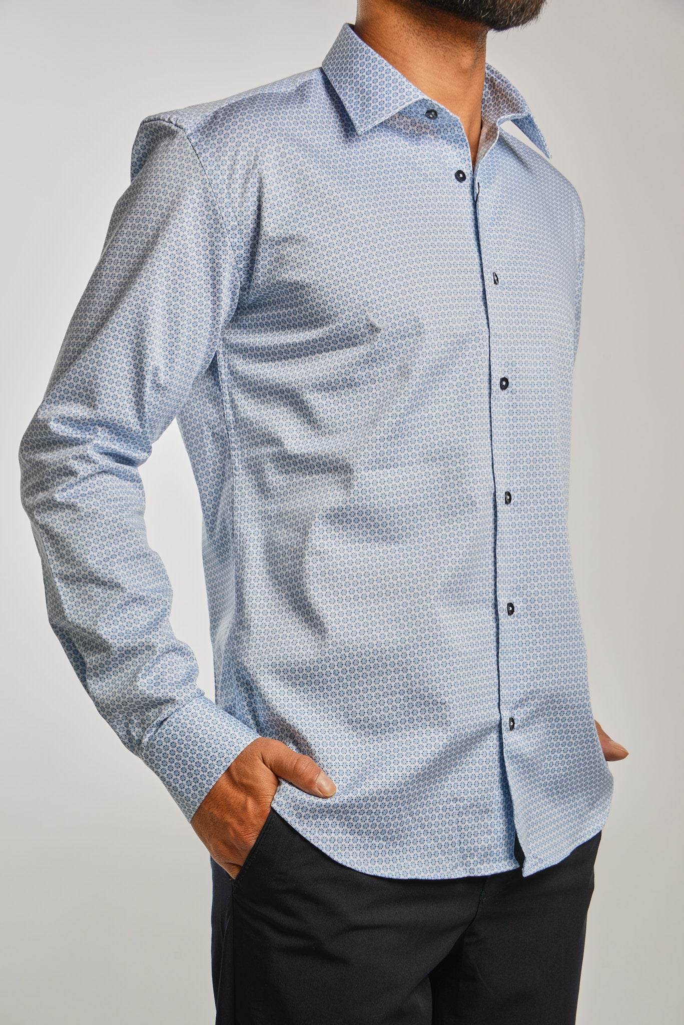 EURO SATEEN LS SPORT SHIRT