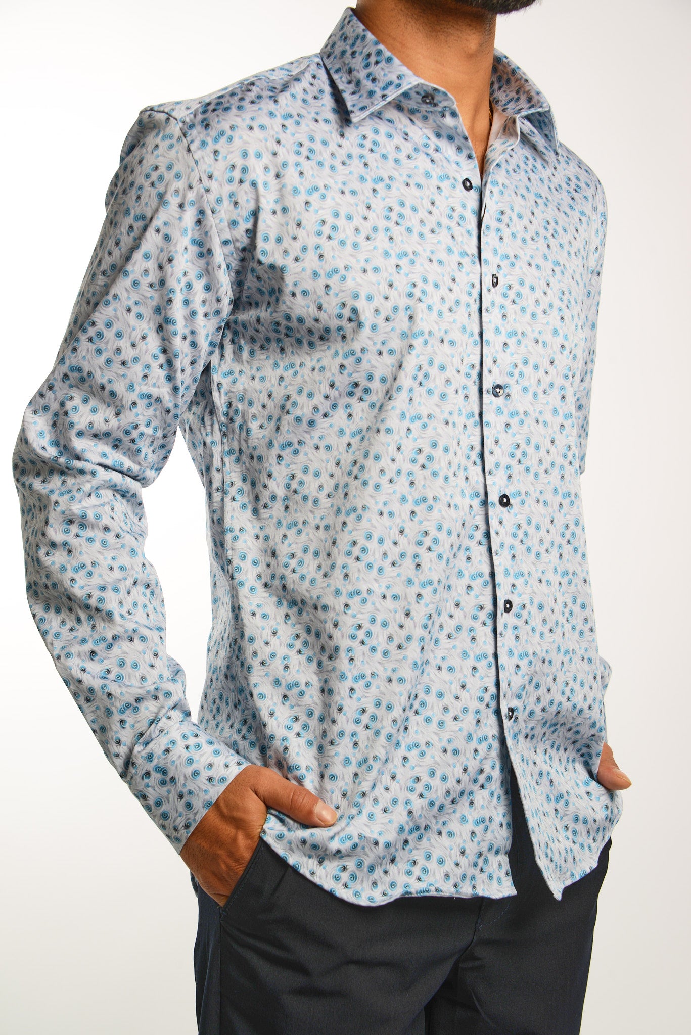 EURO SATEEN LS SPORT SHIRT