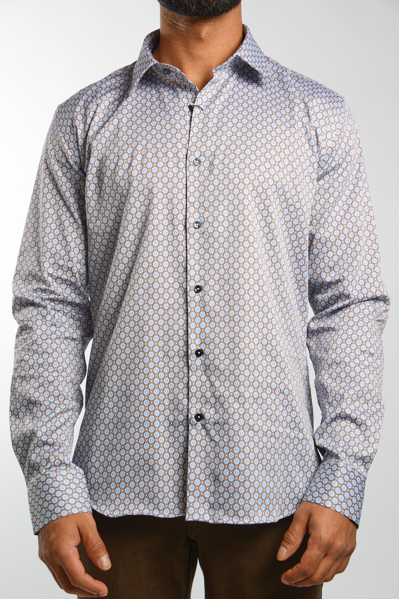 EURO SATEEN LS SPORT SHIRT