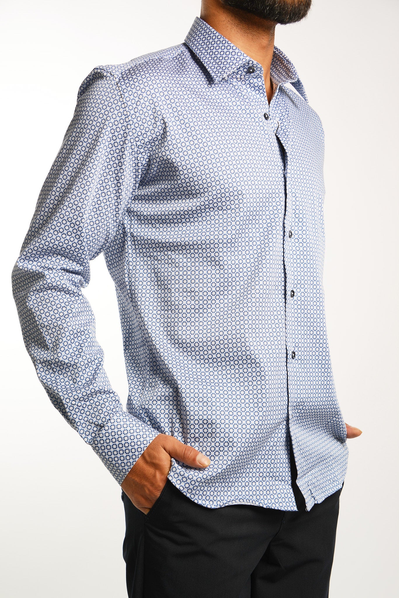 EURO SATEEN LS SPORT SHIRT