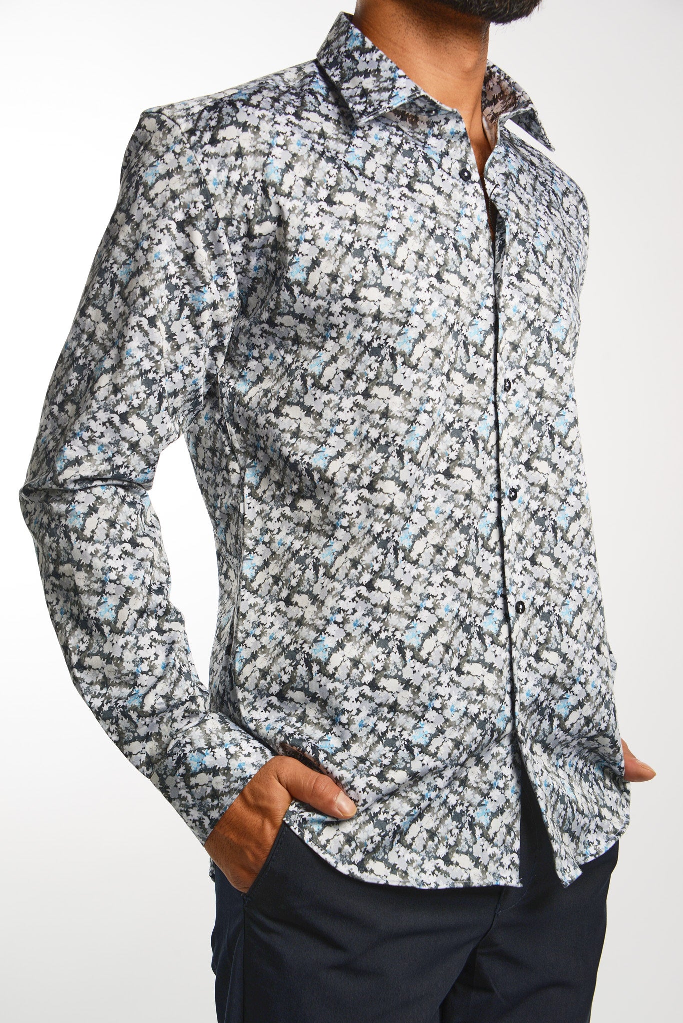 EURO SATEEN LS SPORT SHIRT