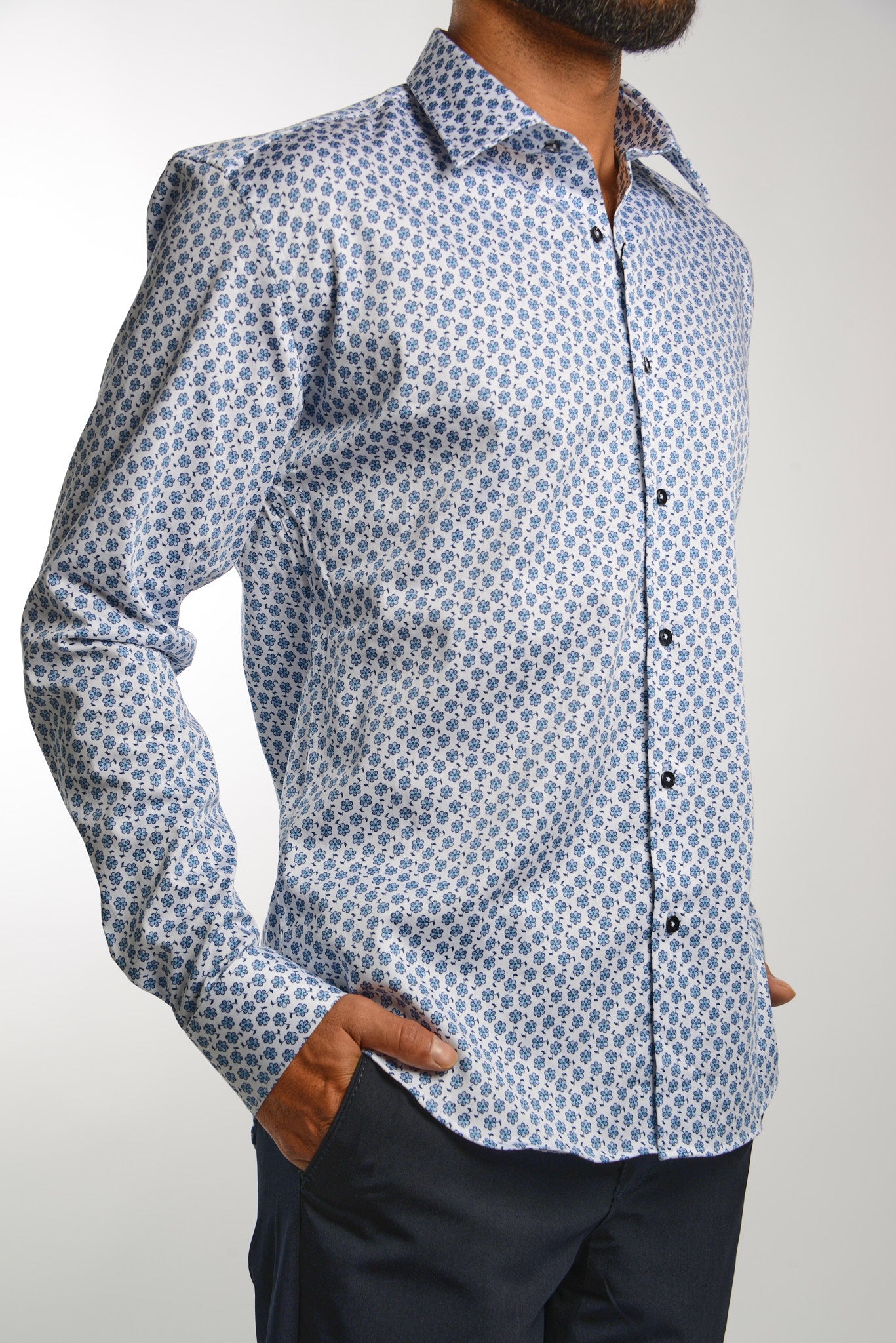 EURO SATEEN LS SPORT SHIRT