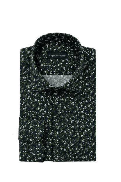 [48022-100] DT PRINTED DRESS SHIRT