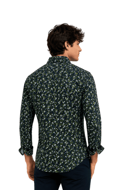 [48022-100] DT PRINTED DRESS SHIRT