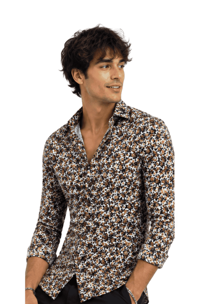 [48022-103] DT PRINTED DRESS SHIRT