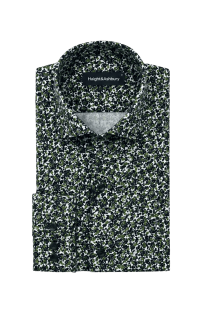[48022-104] DT PRINTED DRESS SHIRT