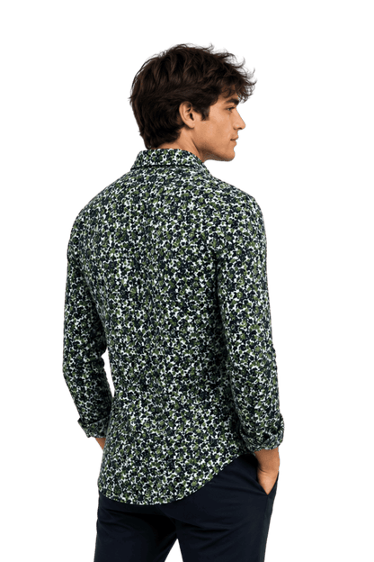 [48022-104] DT PRINTED DRESS SHIRT