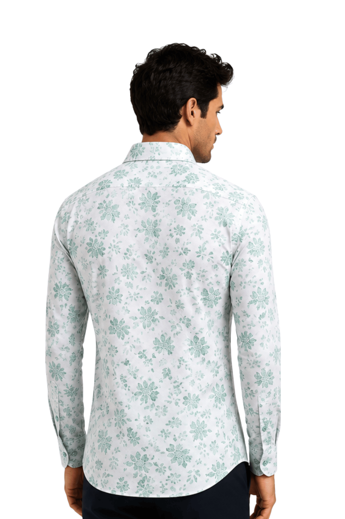 [48022-105] DT PRINTED DRESS SHIRT