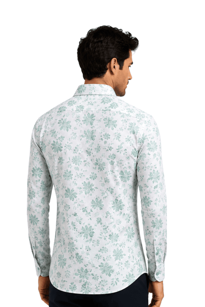 [48022-105] DT PRINTED DRESS SHIRT