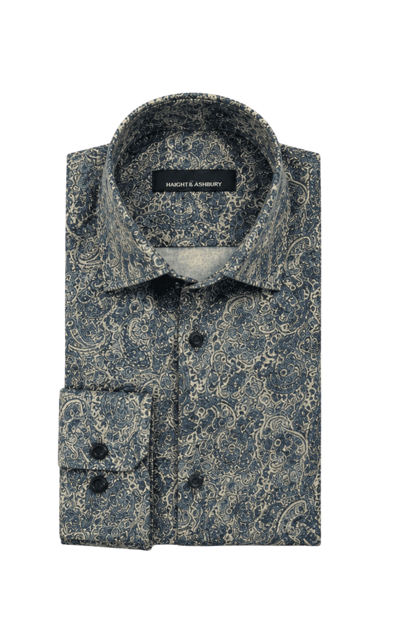 [48022-106] DT PRINTED DRESS SHIRT