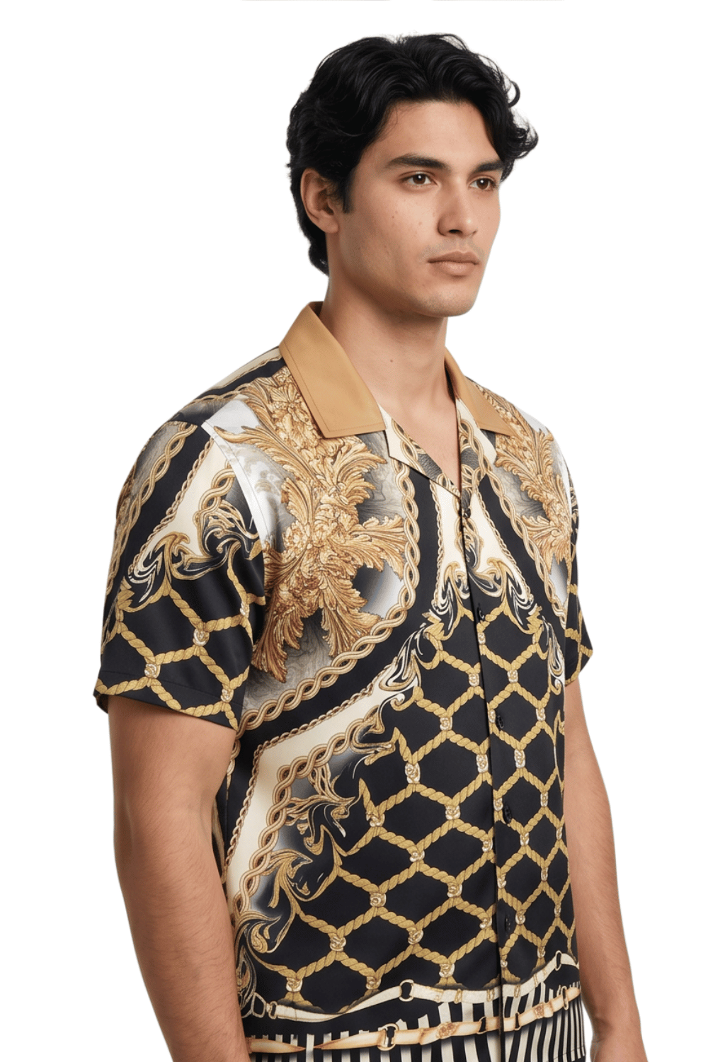 [48021-10] Resort Collar Short Sleeve Shirt