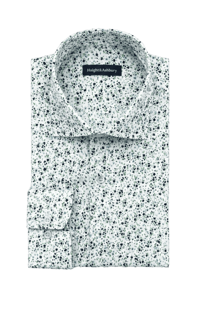[48022-10] DT PRINTED DRESS SHIRT