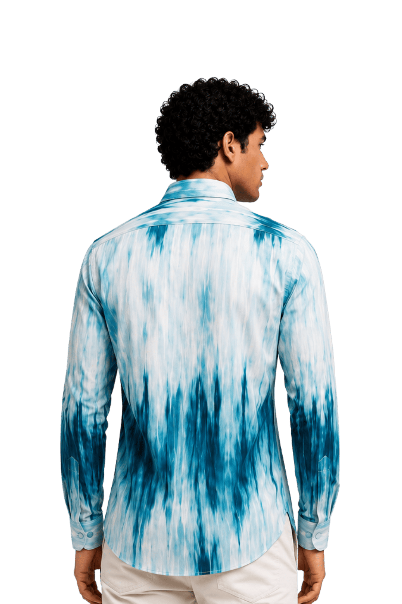 [48022-111] DT PRINTED DRESS SHIRT