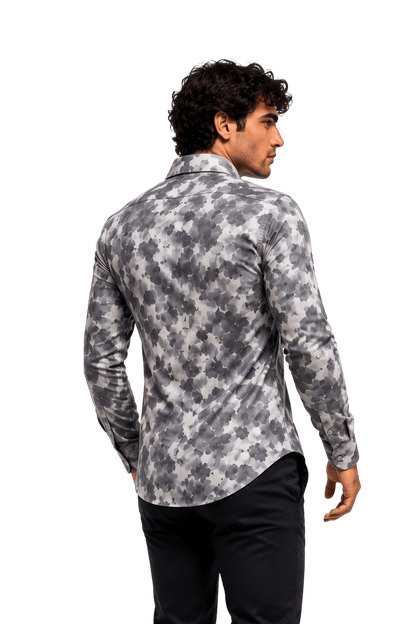 [48022-112] DT PRINTED DRESS SHIRT
