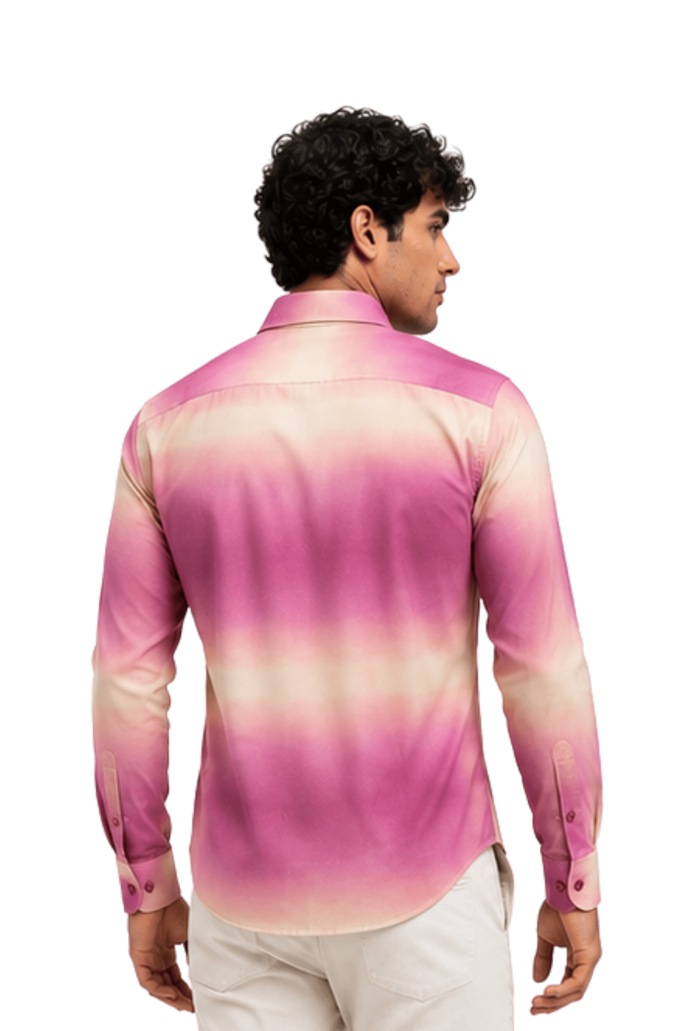 [48022-113] DT PRINTED DRESS SHIRT