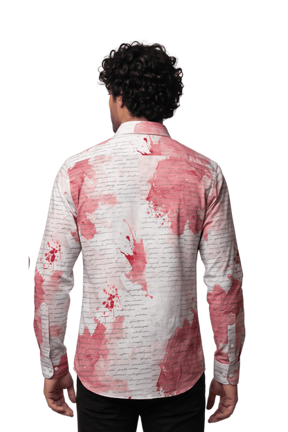 [48022-114] DT PRINTED DRESS SHIRT