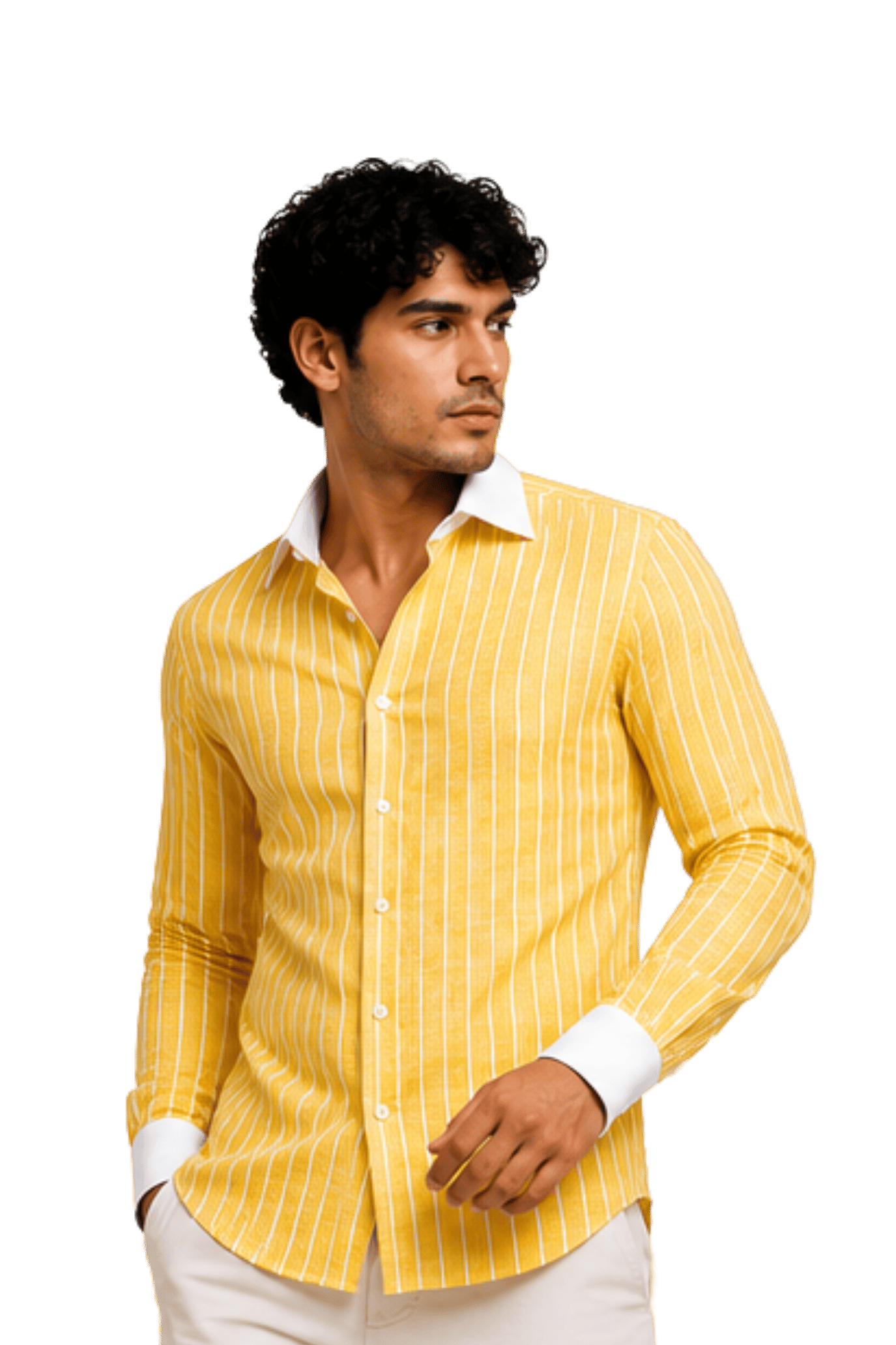 [48022-115] DT PRINTED DRESS SHIRT