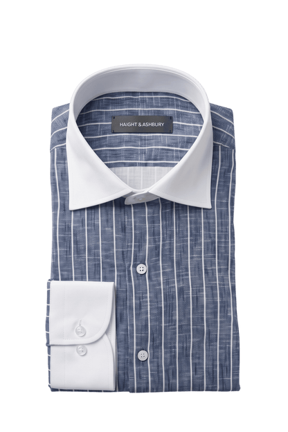 [48022-116] DT PRINTED DRESS SHIRT